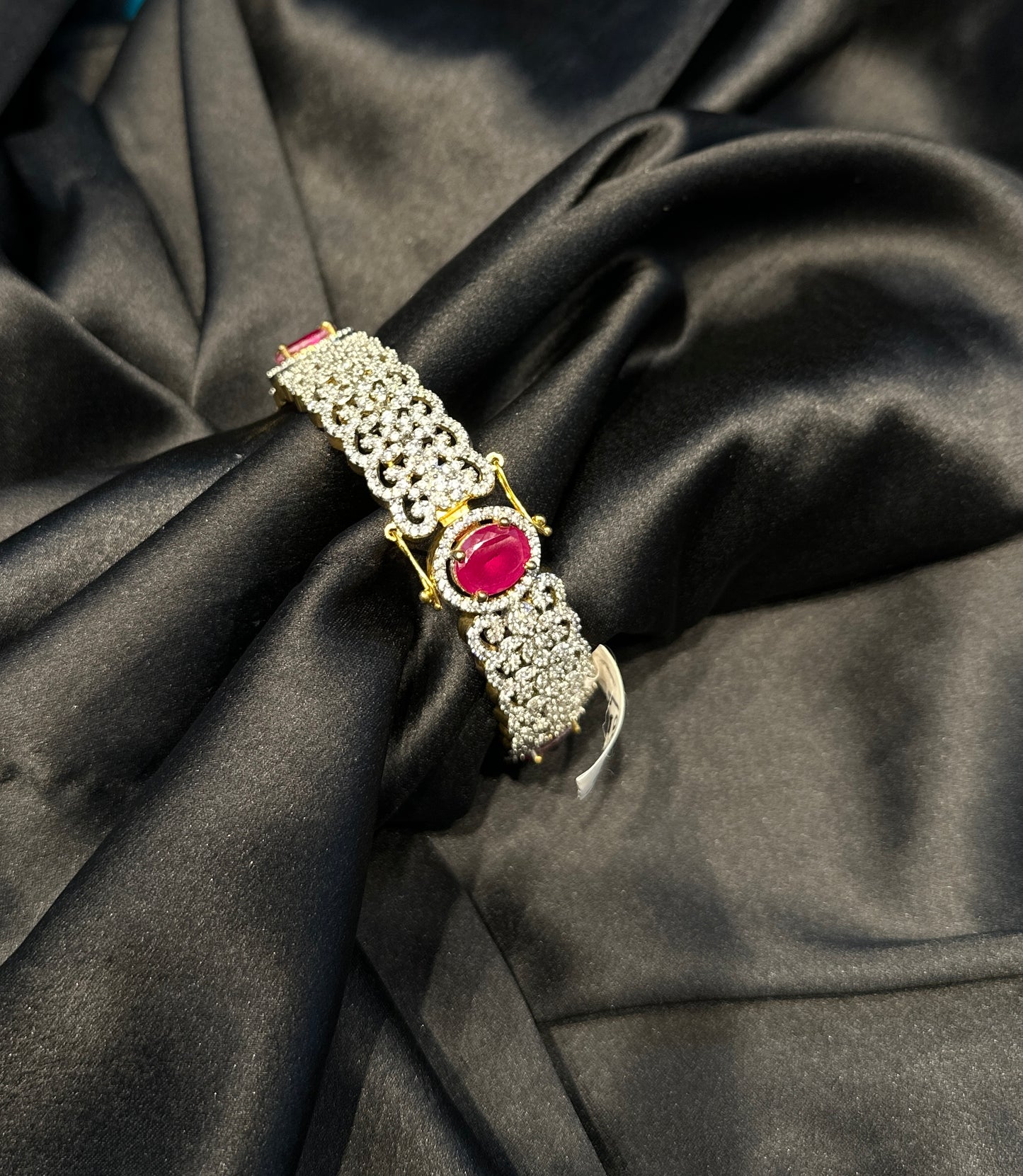 GJ ruby stone bangle