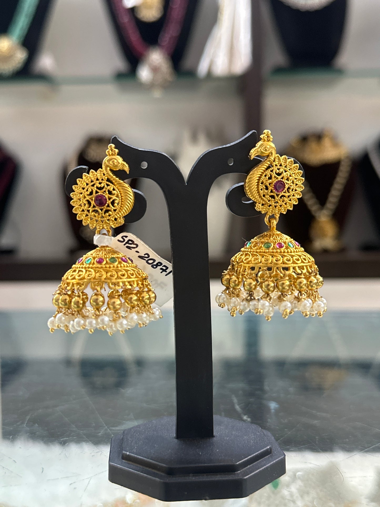 20872 Peacock jhumki