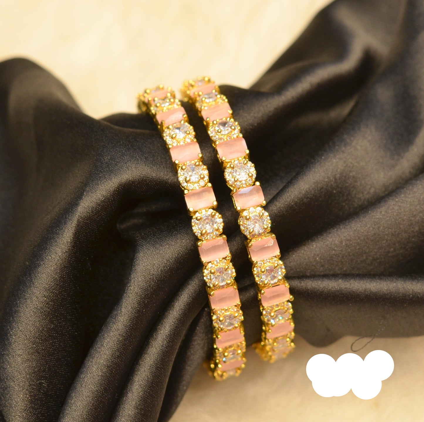 931 gold polish rose mint bangle 2.4 size