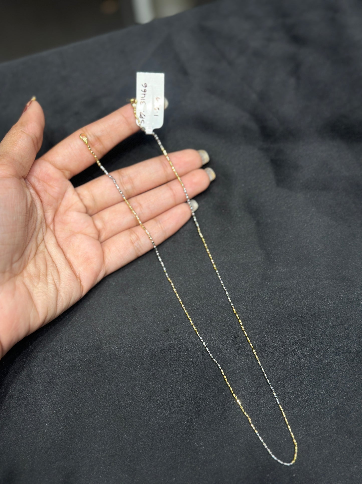 Silver and gold chain