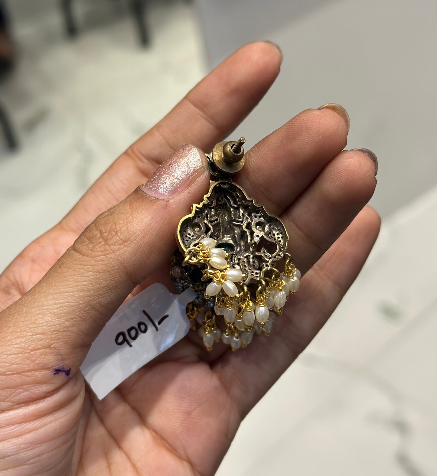 38235 Ganesha victorian chandbali