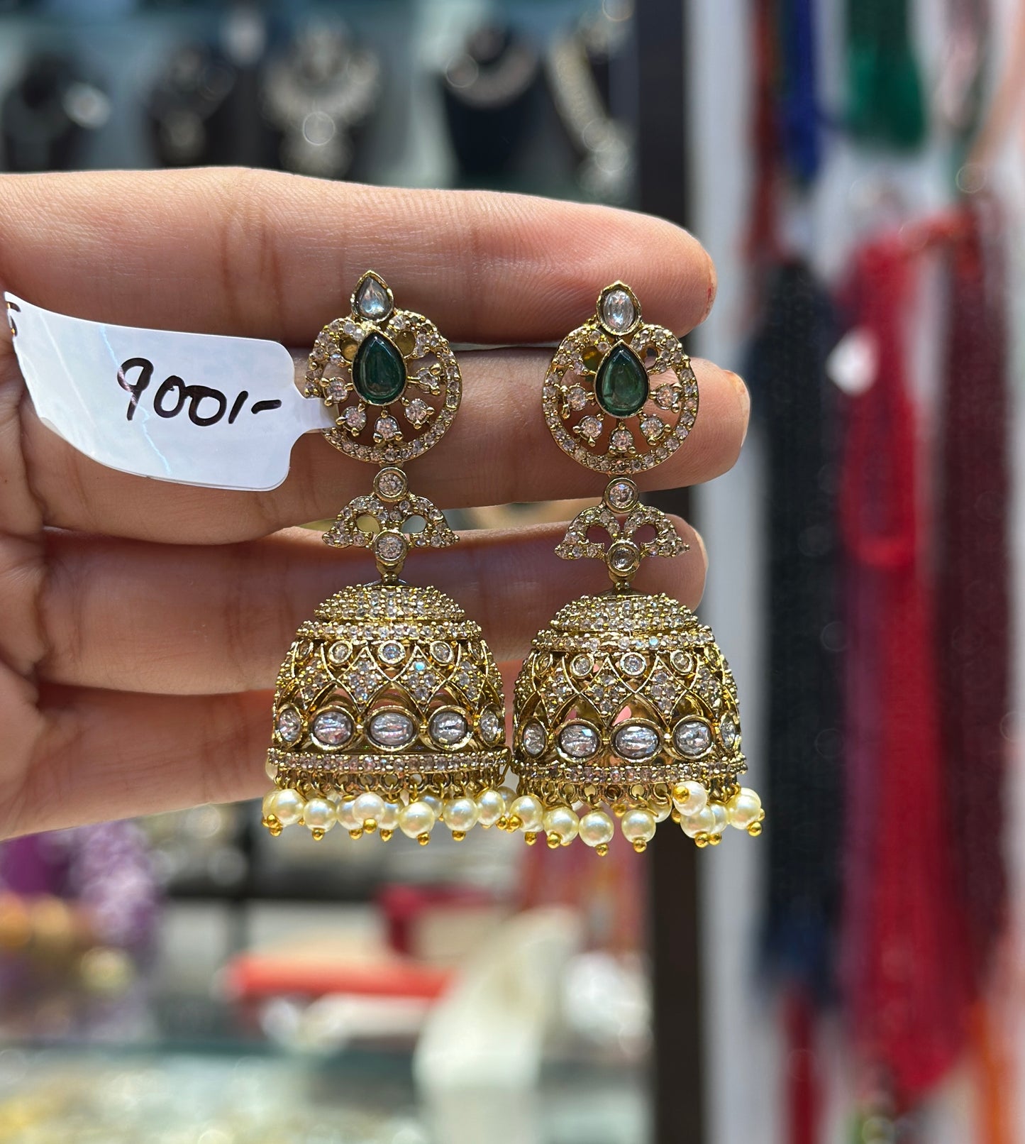 38425 Victorian jhumkis