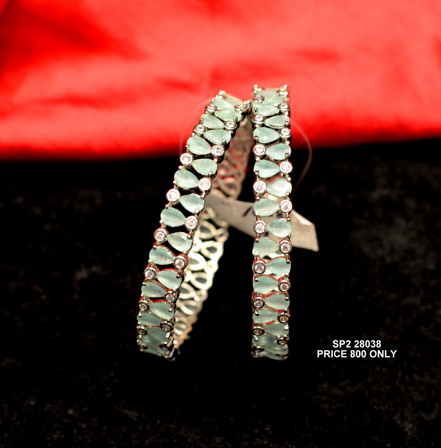 28038 Mint green bangles