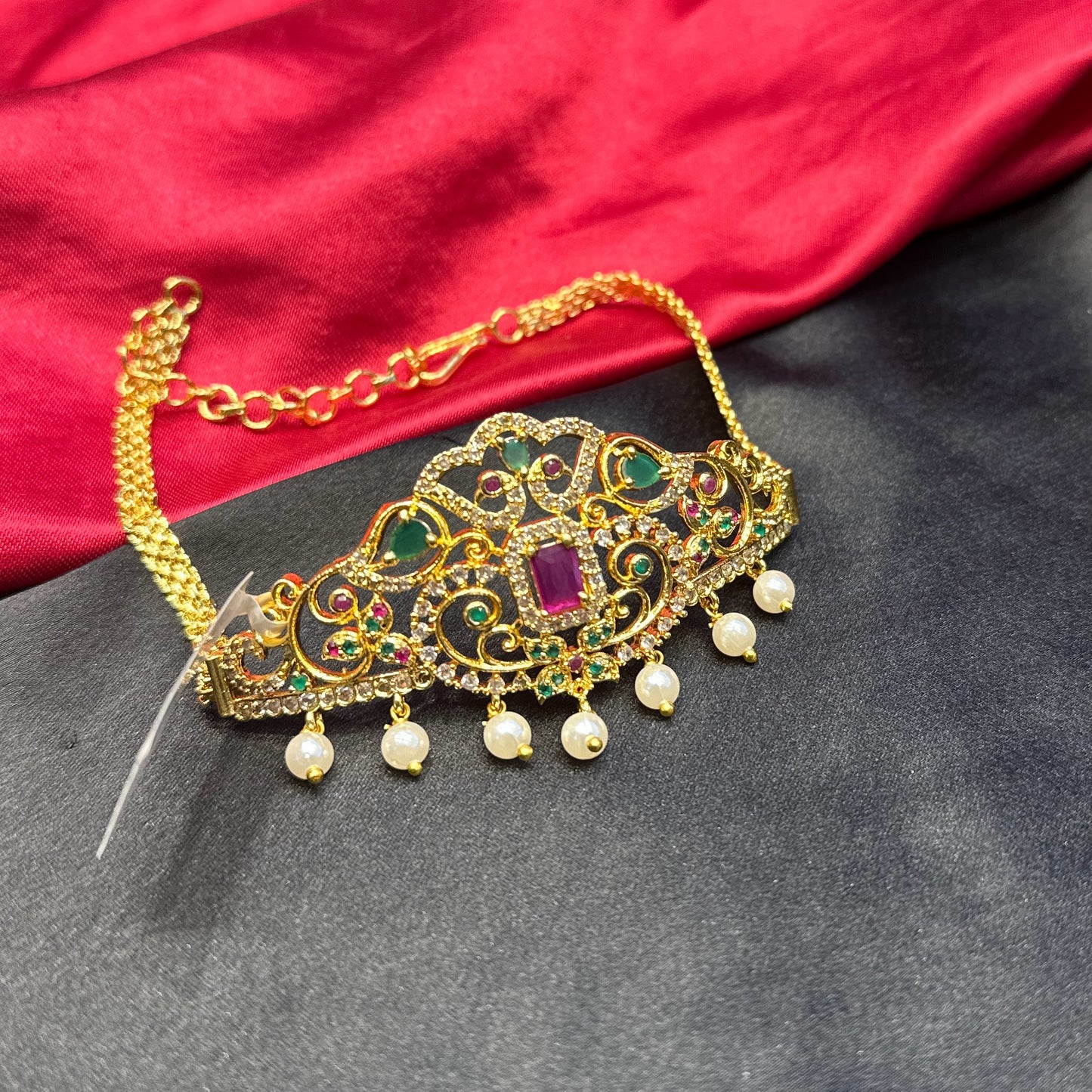 22162 Cz Arm/Neck choker square stone