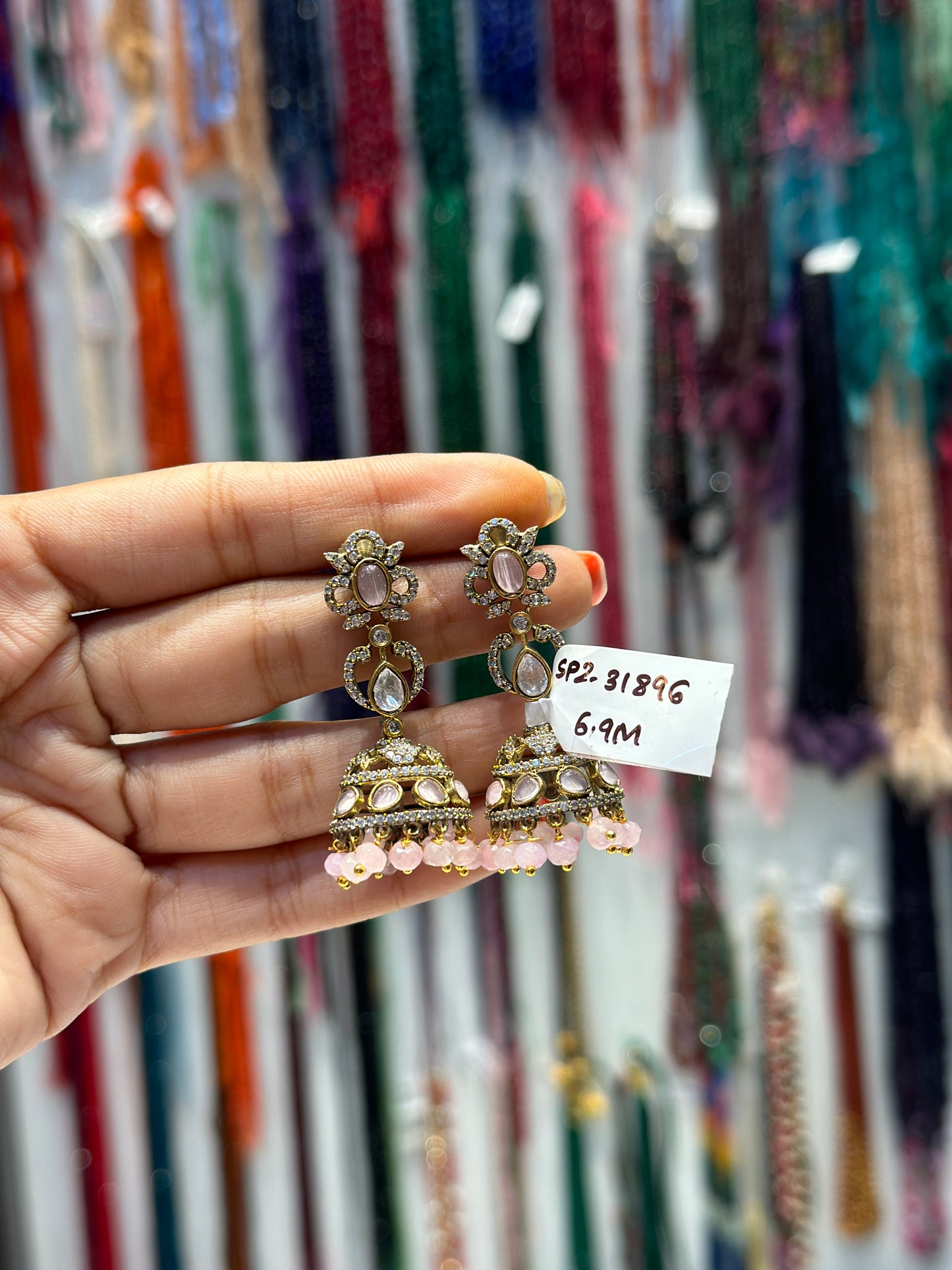 31895 Victorian small simple jhumki