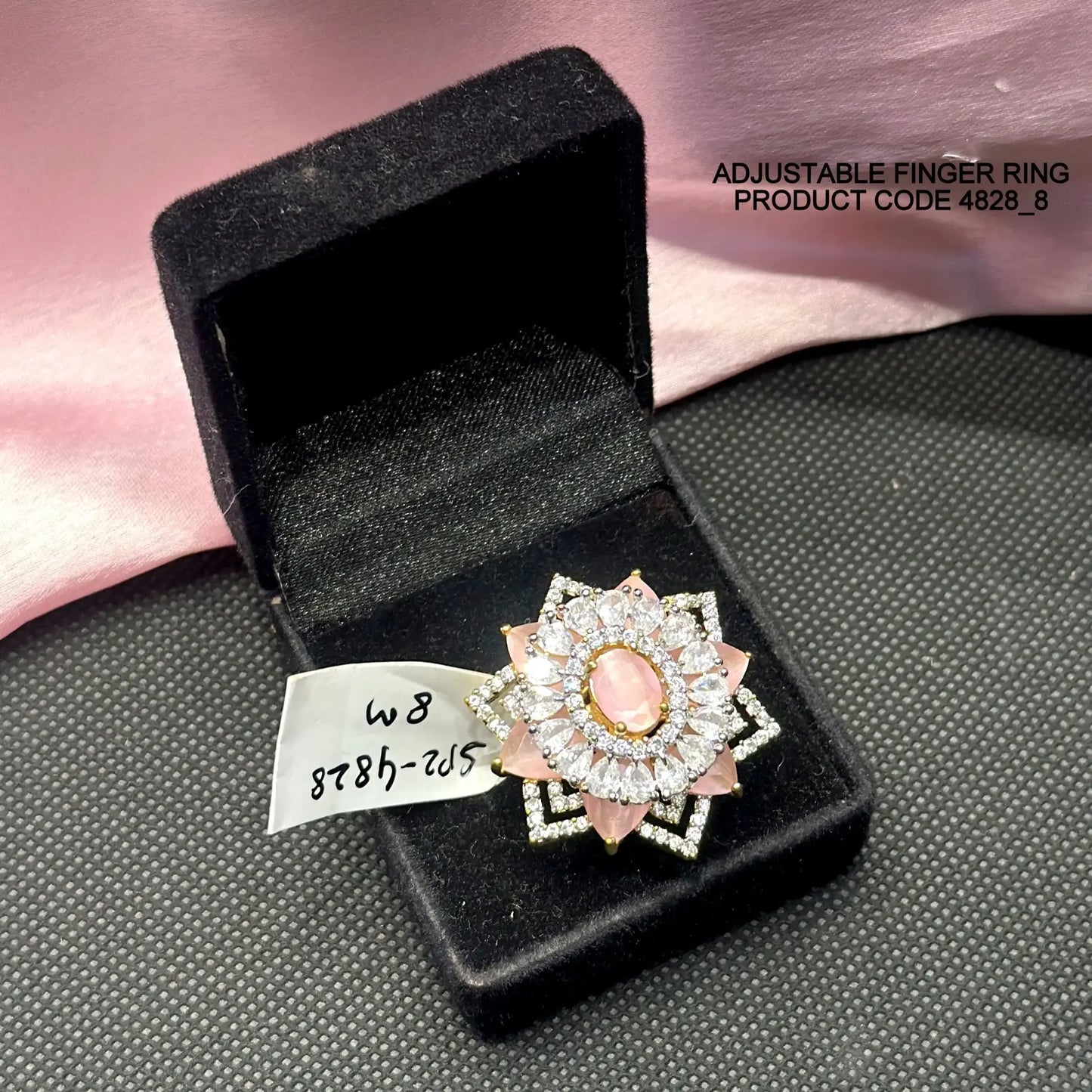 4828 Platinum Adjustable Finger ring