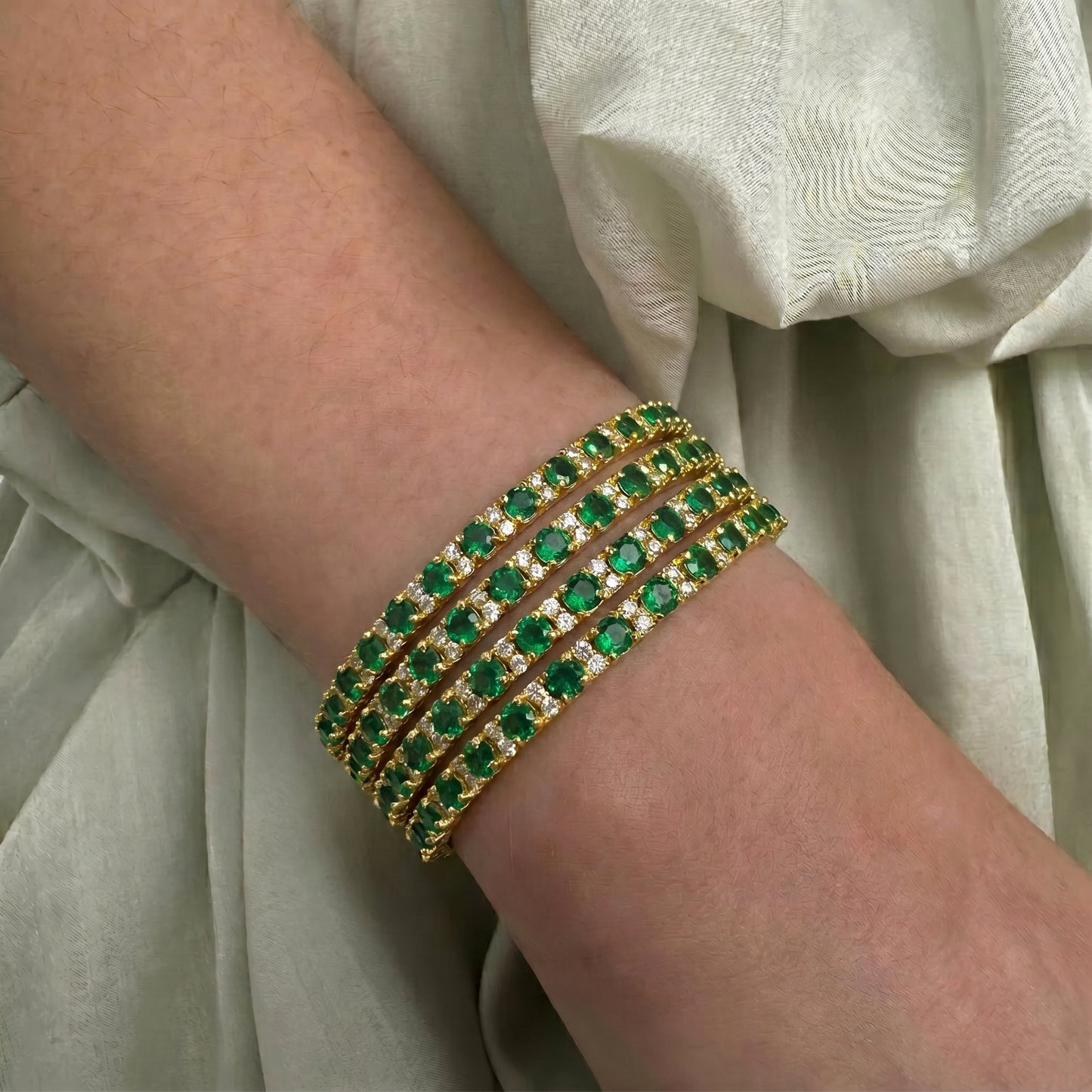 Gold Polish 4-Piece Bangle Set SP-18480