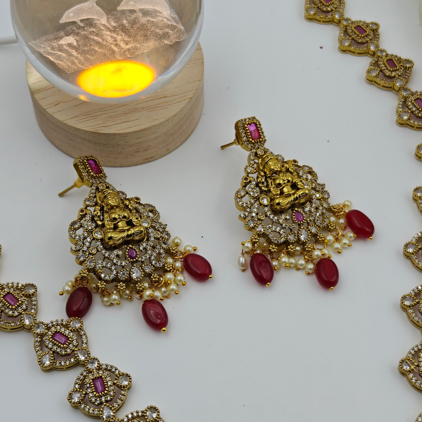 Victorian laxmi long necklace