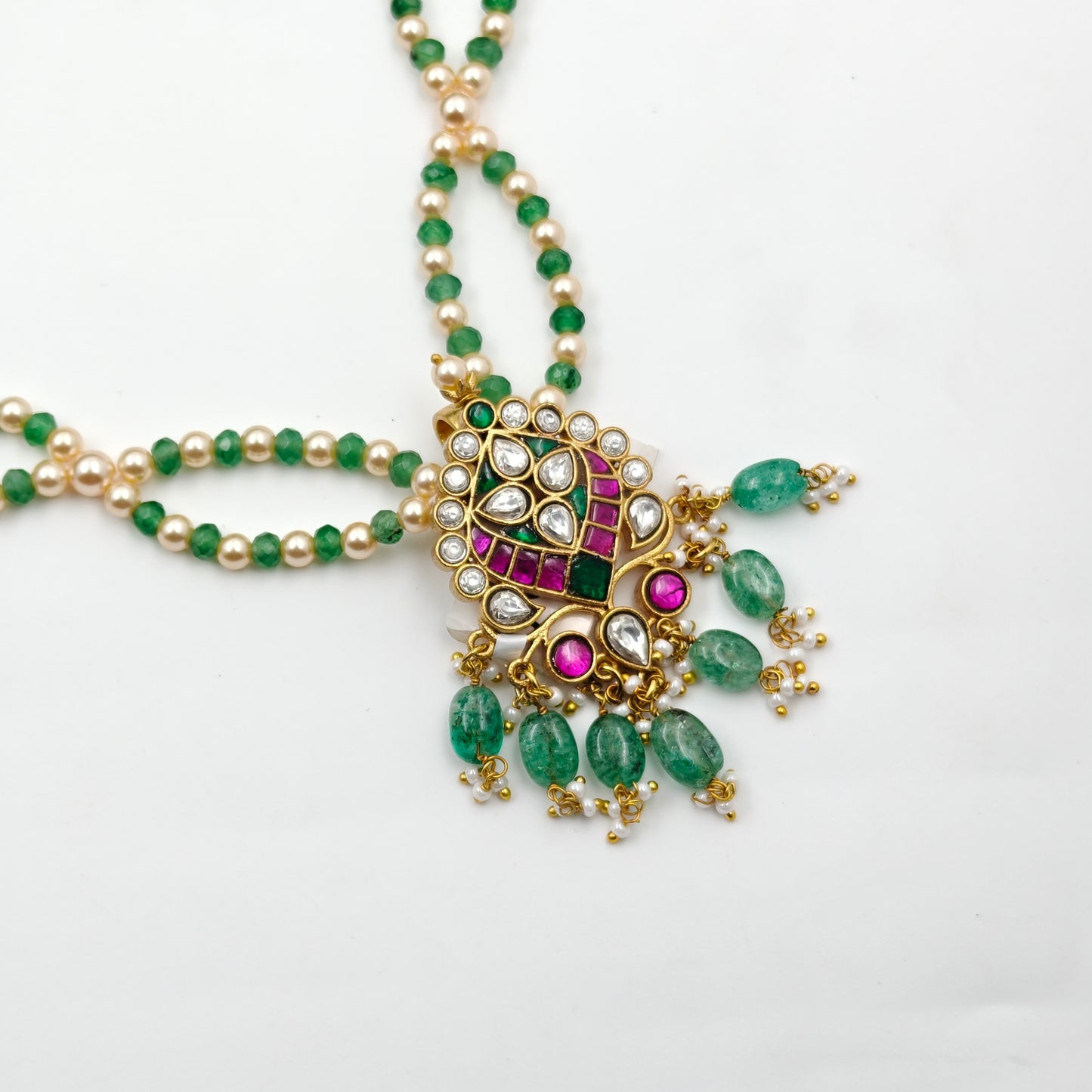 39395 Jadau Kunda 2 lines handmade Mala