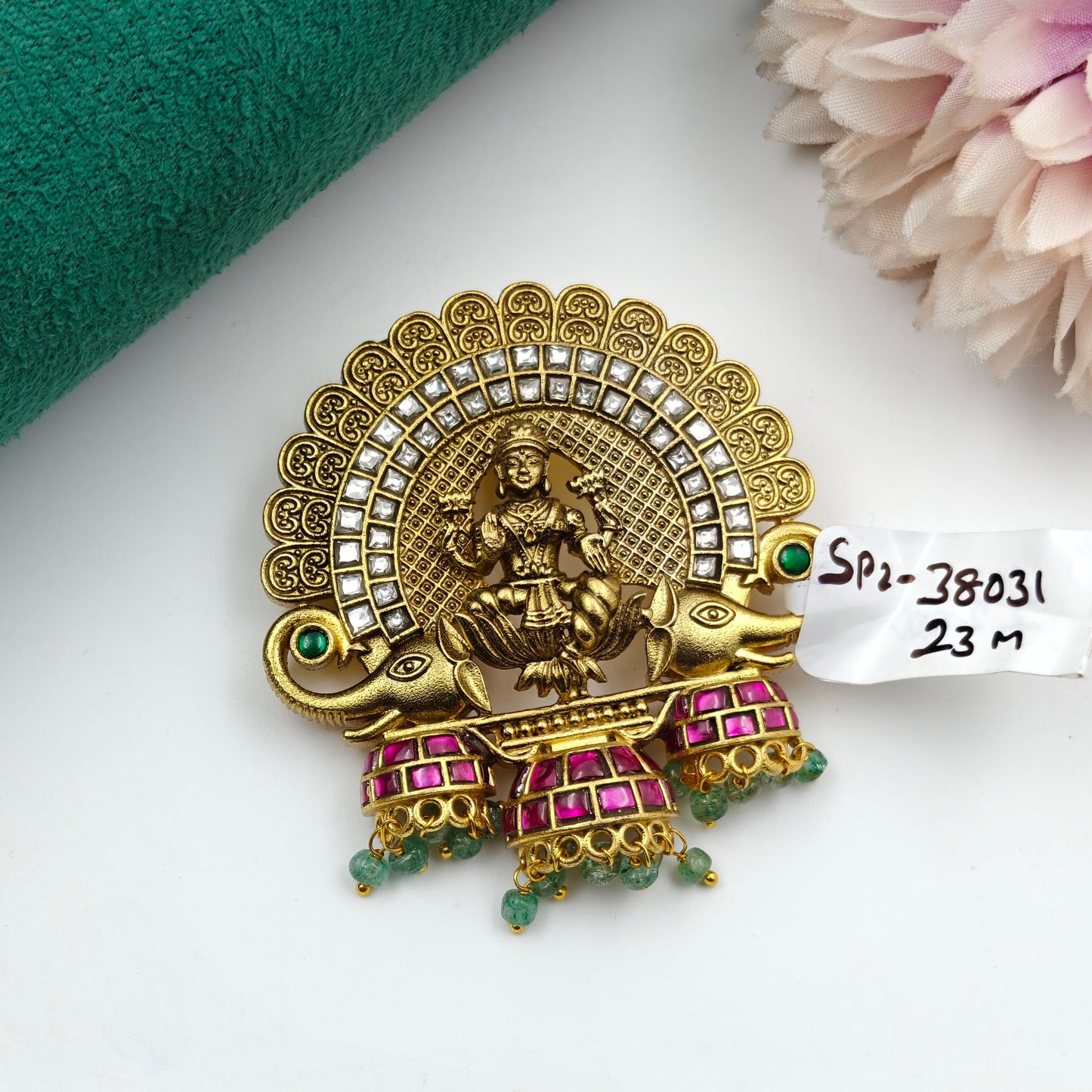 38031 Jadau Laxmi Pendent Elephant