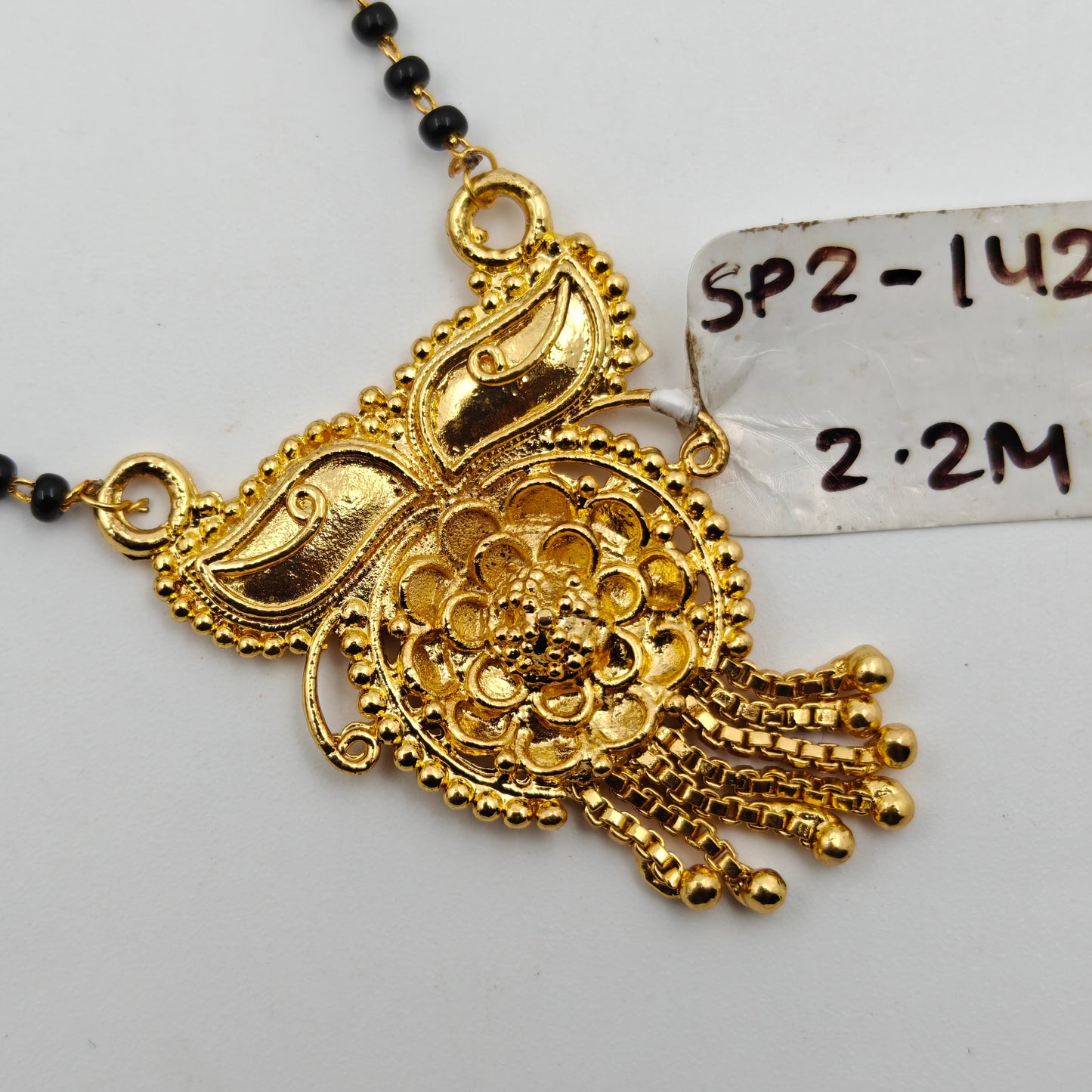 14237 Short 1 Line Mangal Sutra With Pendant