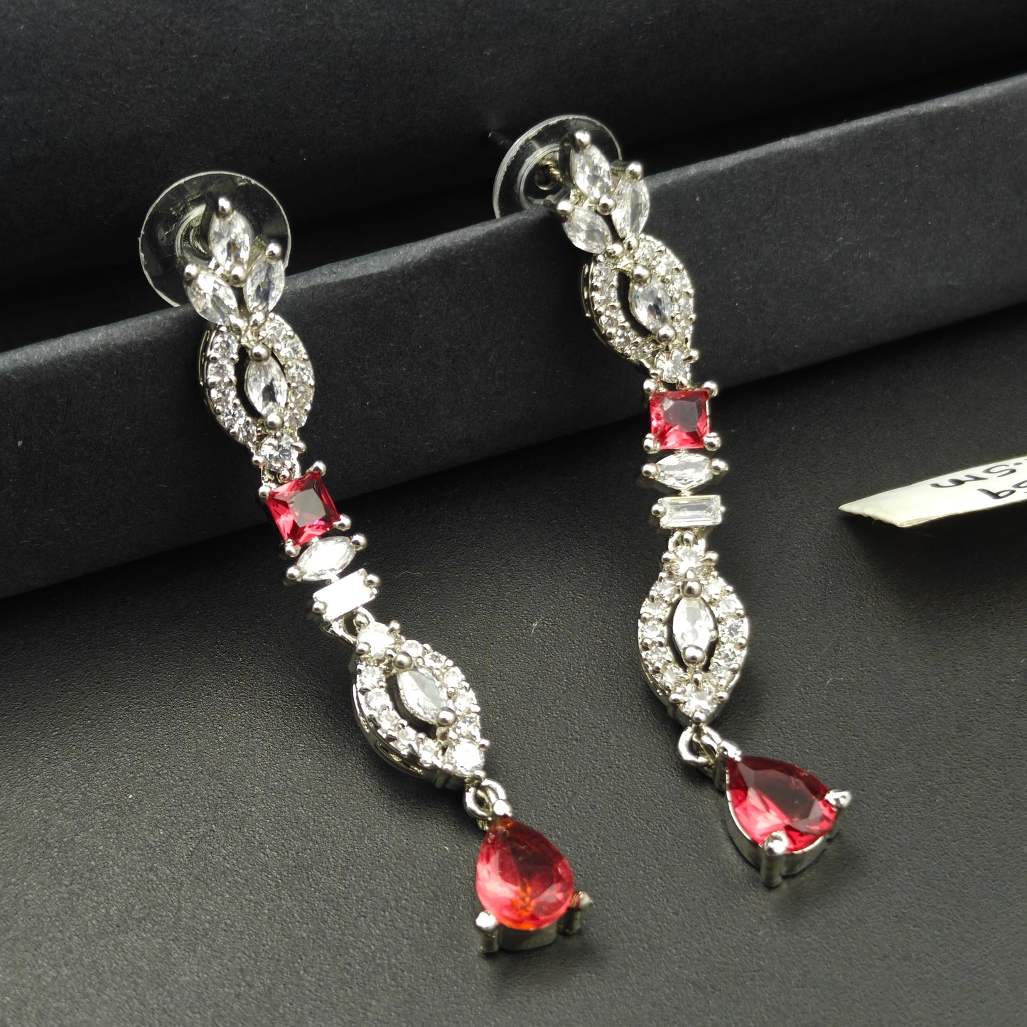 959 Platinum Red Necklace Set