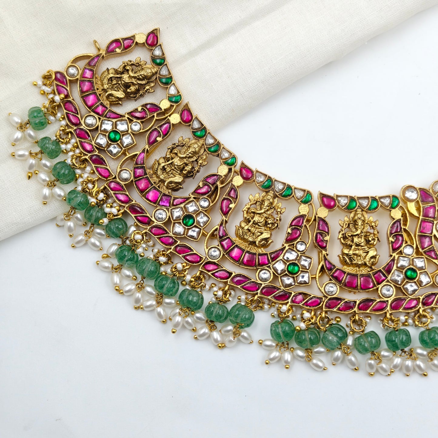 40549 Jadau Broad Necklace