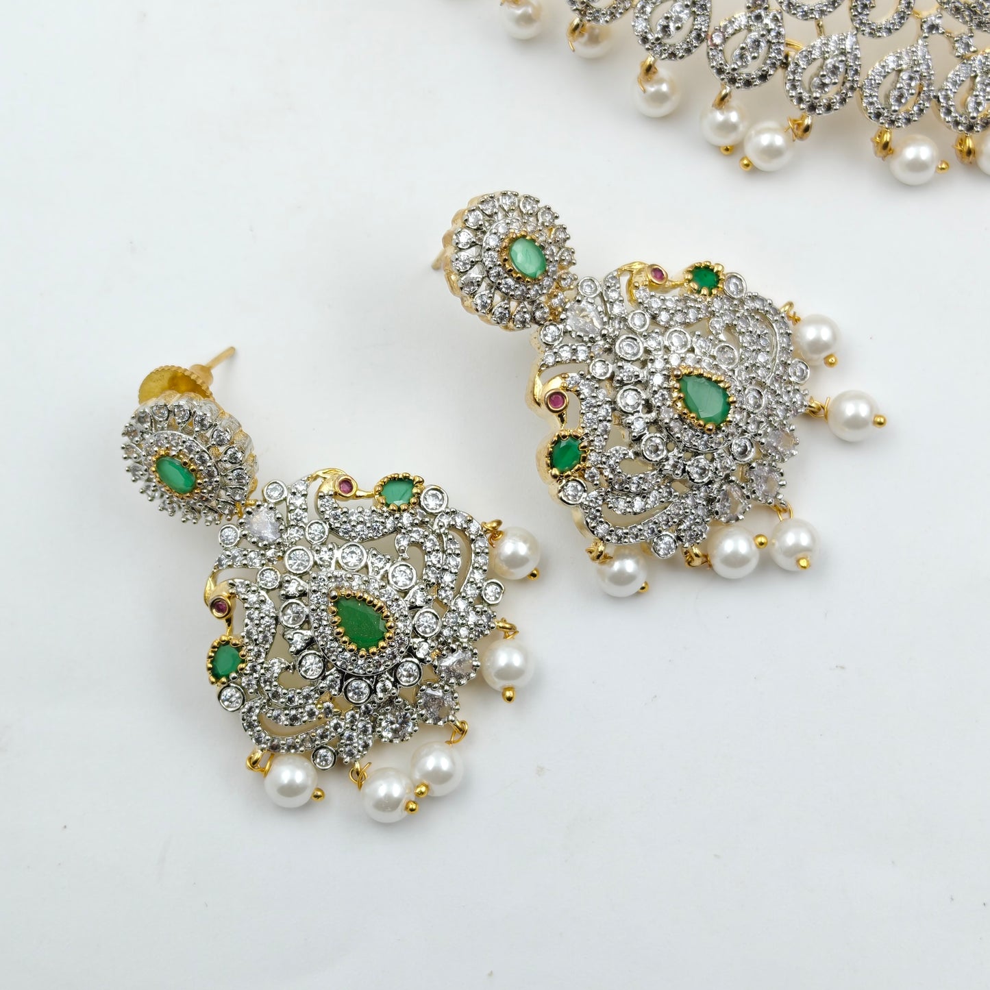 Victorian Black Polish peacock choker 16629