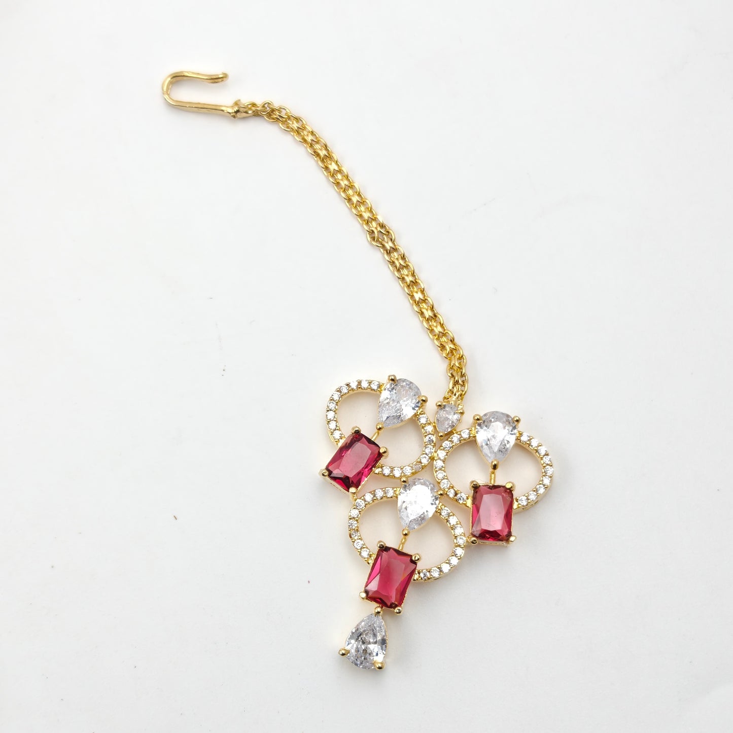 16215 GP Necklace Set Red