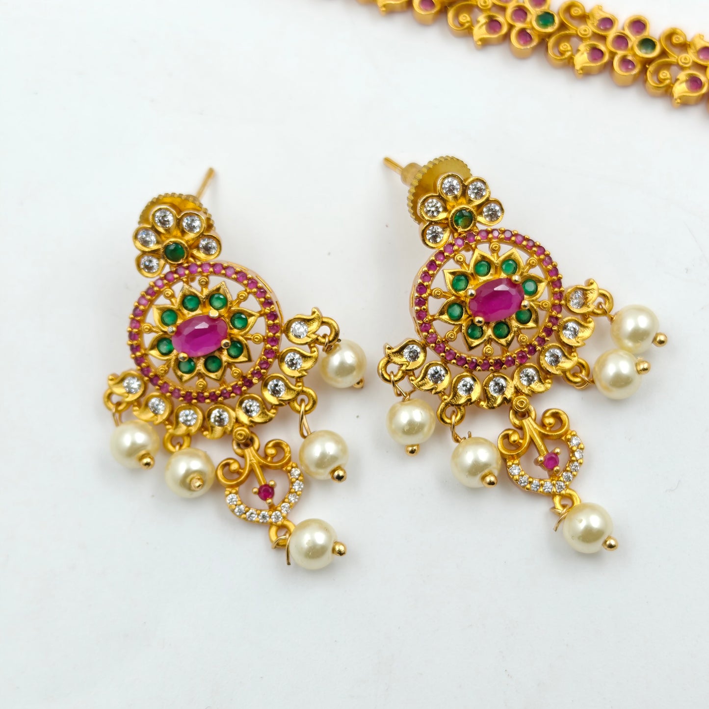 8845/8846 Matte Long Necklace Set