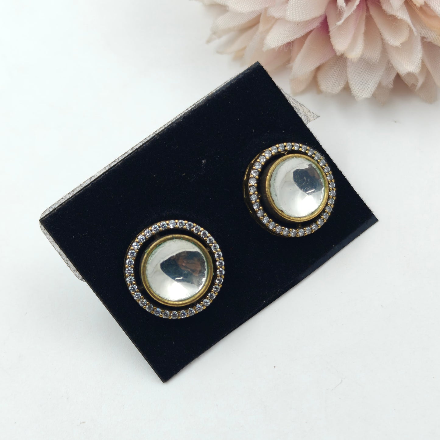 36134 Mossianite Round Studs