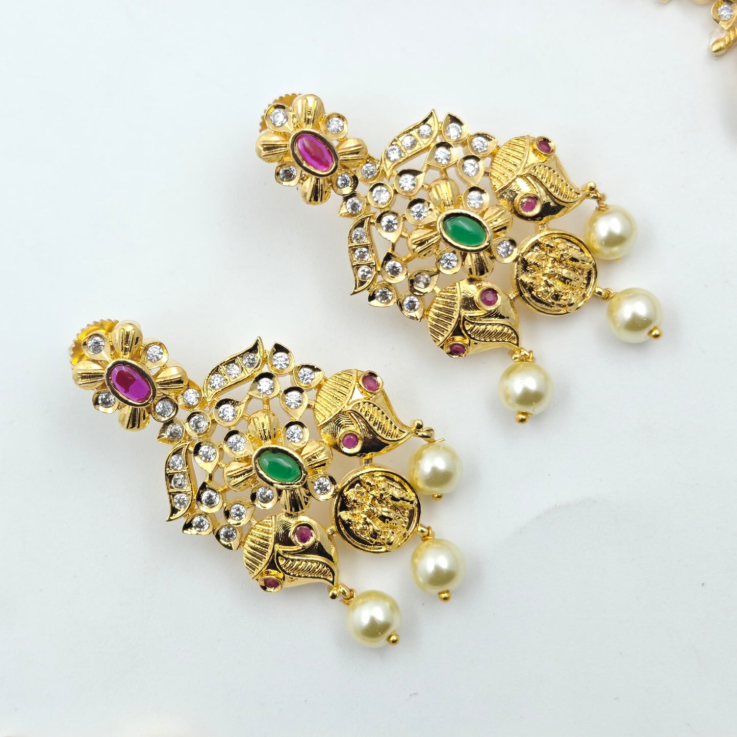 22125 Matte Mango Ramaparivar Short Necklace