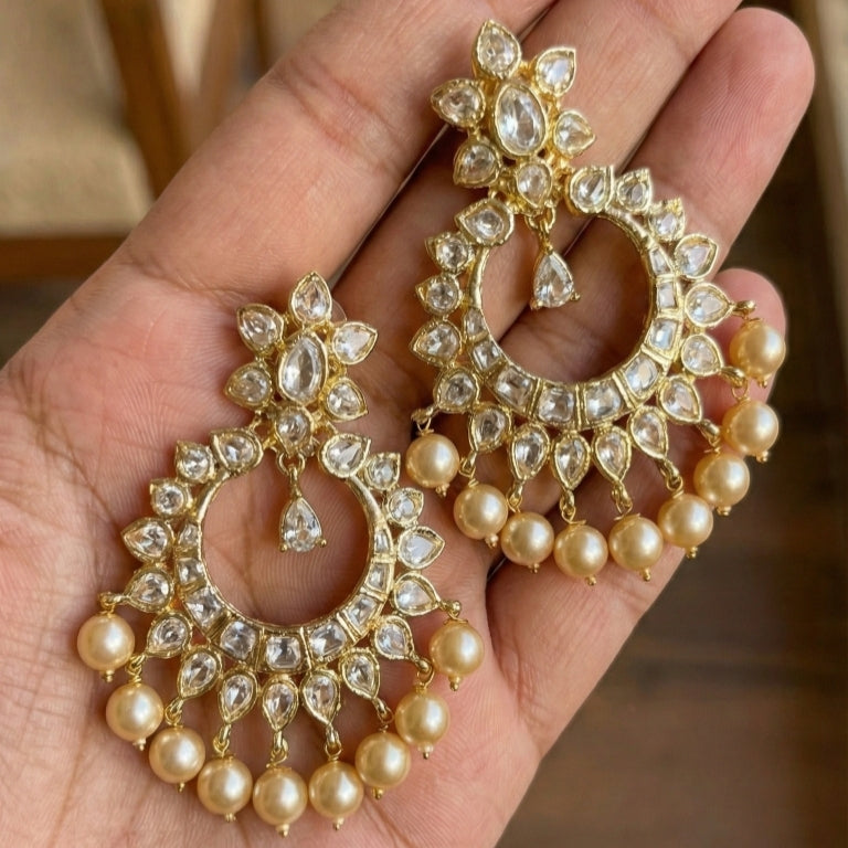 42265 Uncut Stone Chandbali