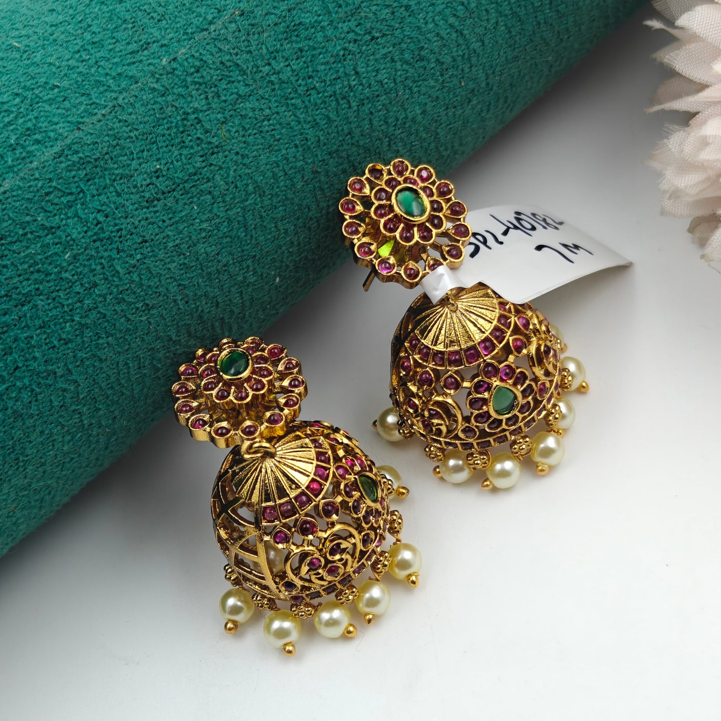 40782 Matte Multi Jhumki