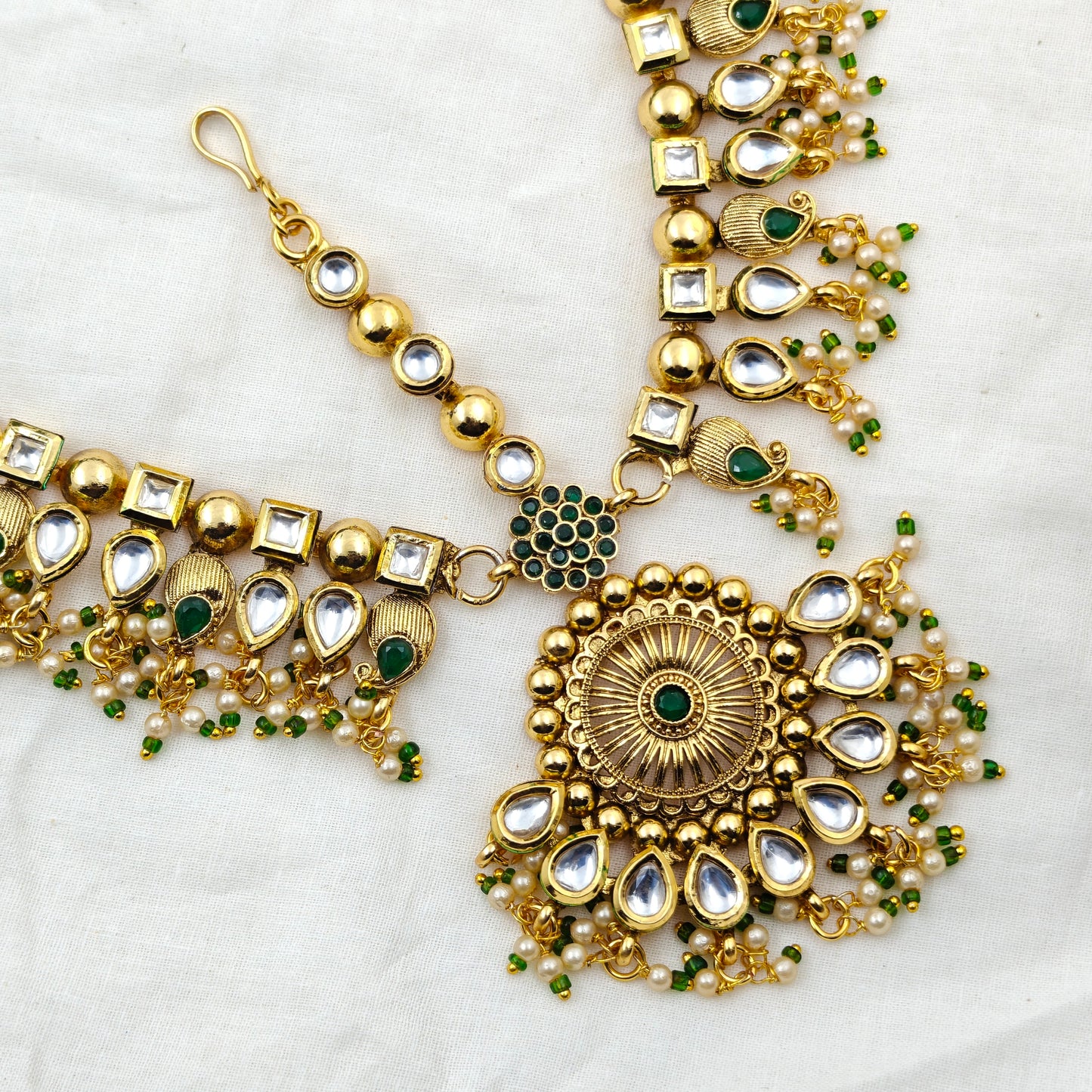 11879 Kundan Headset Green