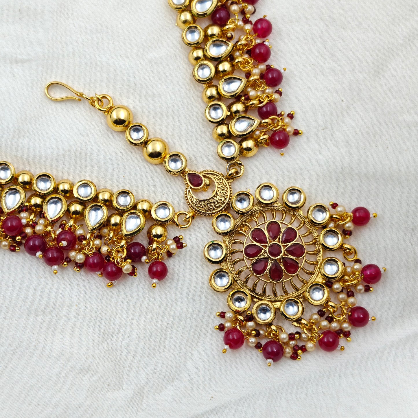 11876 Kundan Headset Red