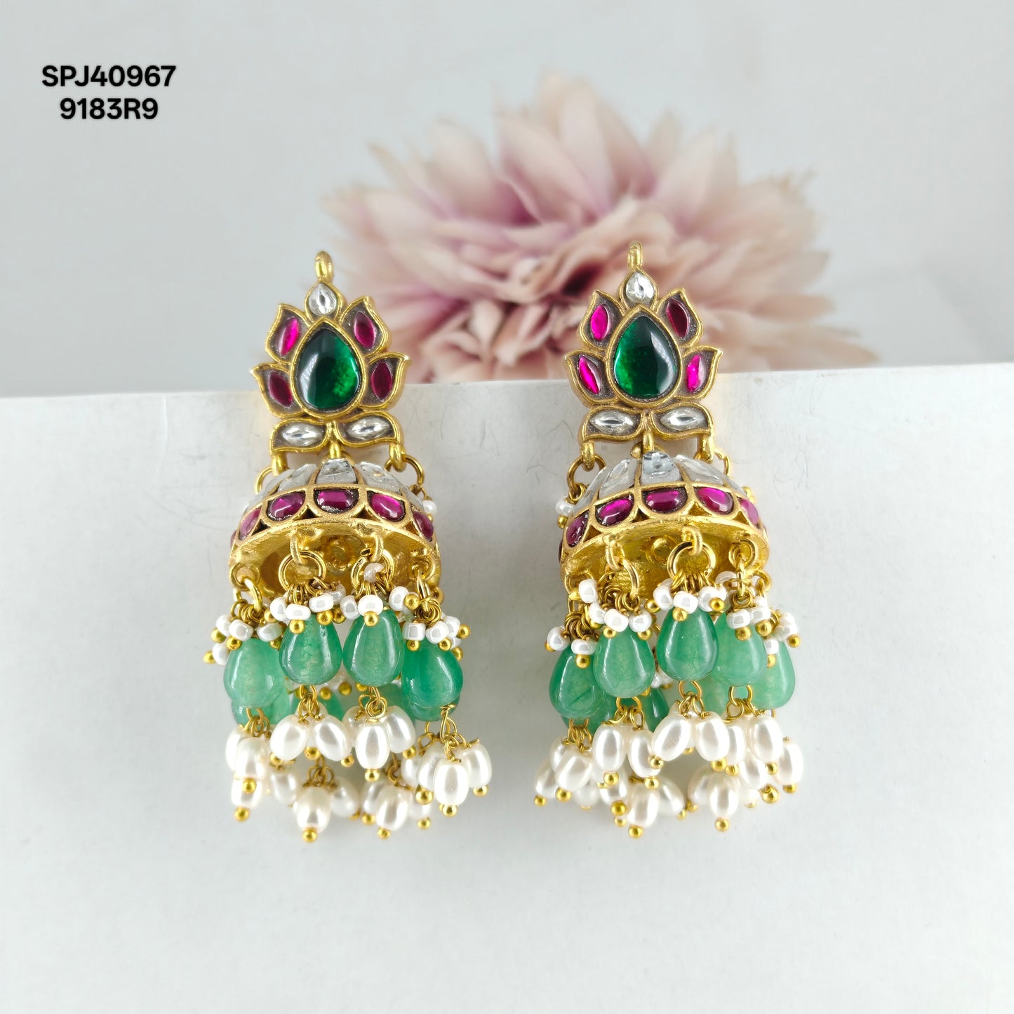 40967 Jadau Multi Jhumki