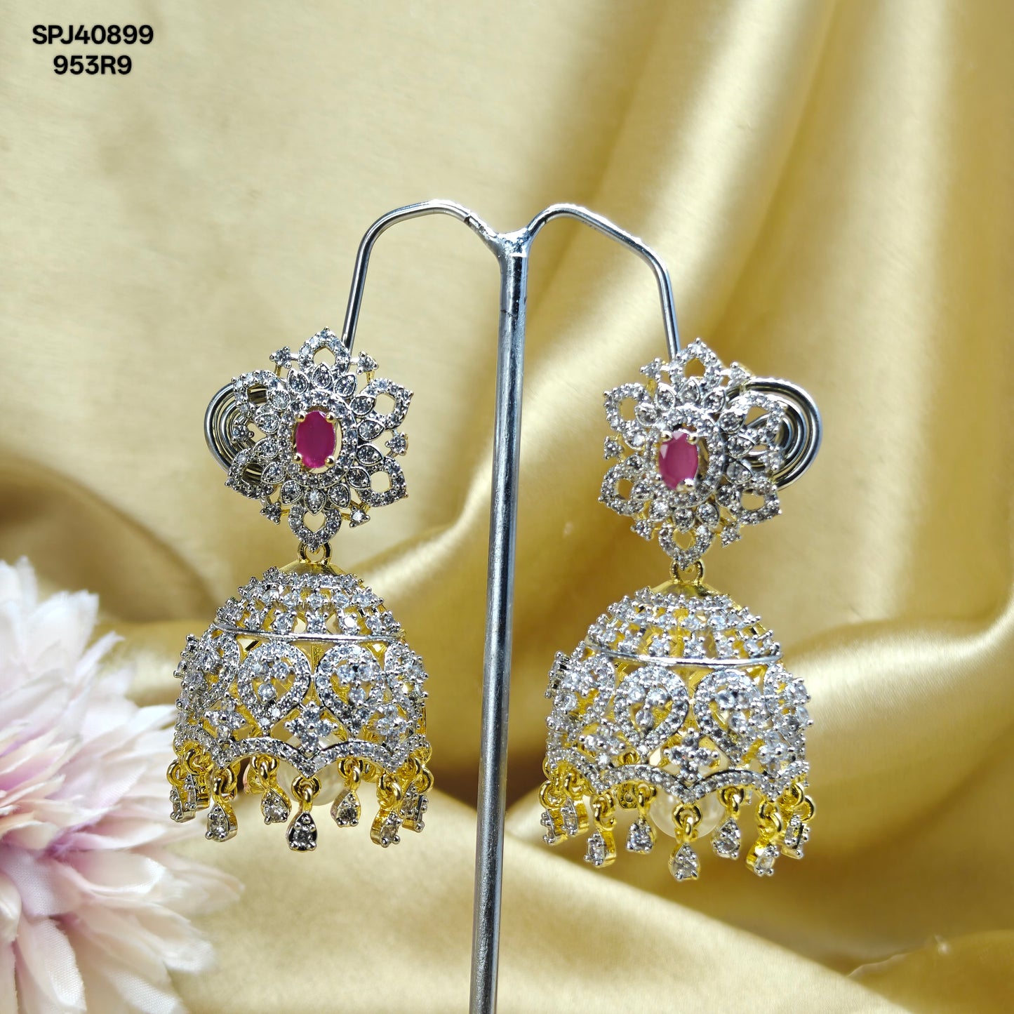 40899 GJ Jhumki Red