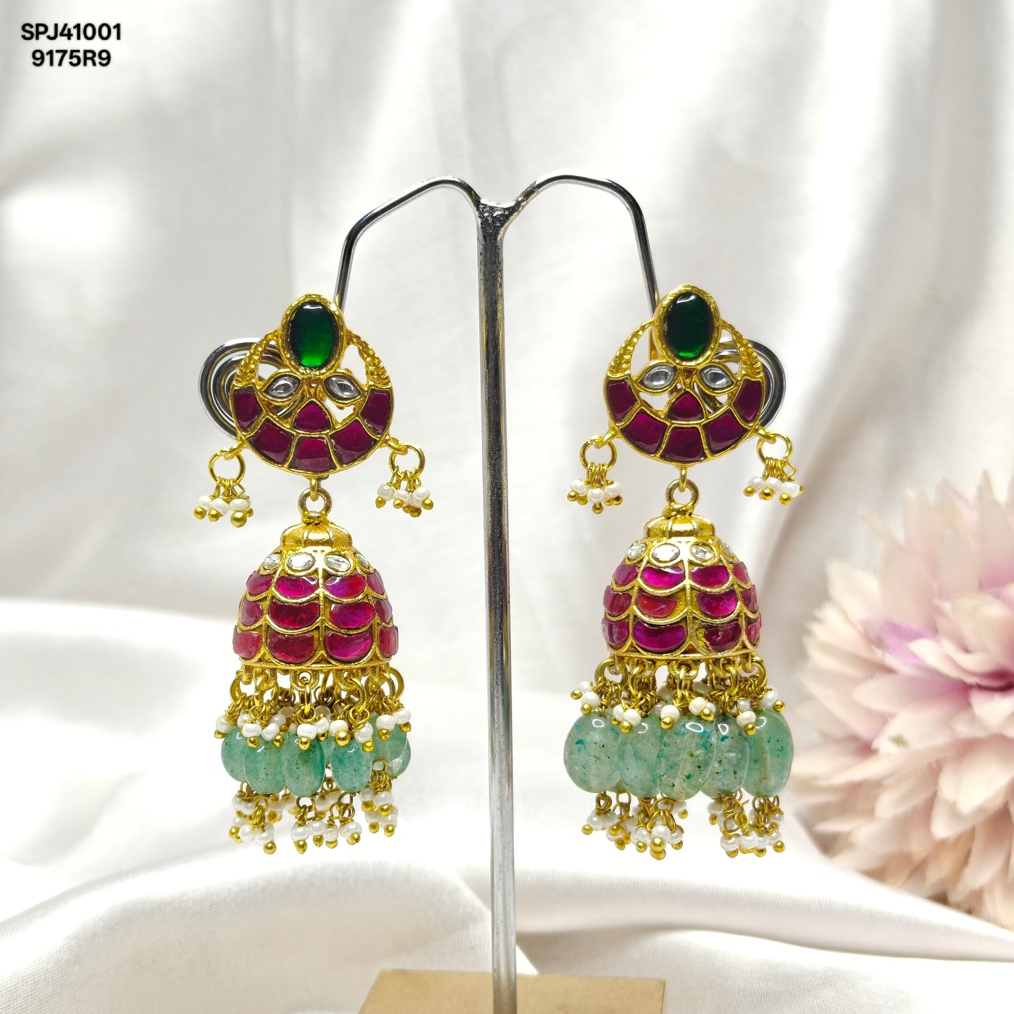 41001 Jadau Multi Jhumki