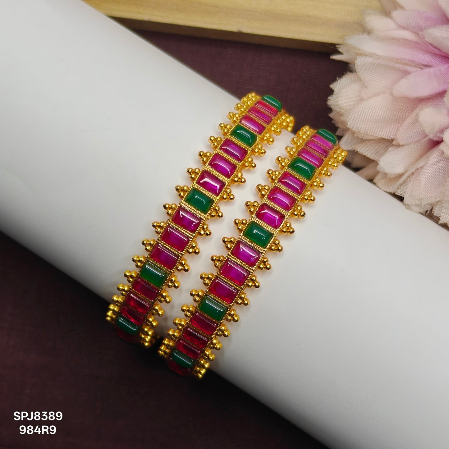 8389 Multi Matte Pota Bangle