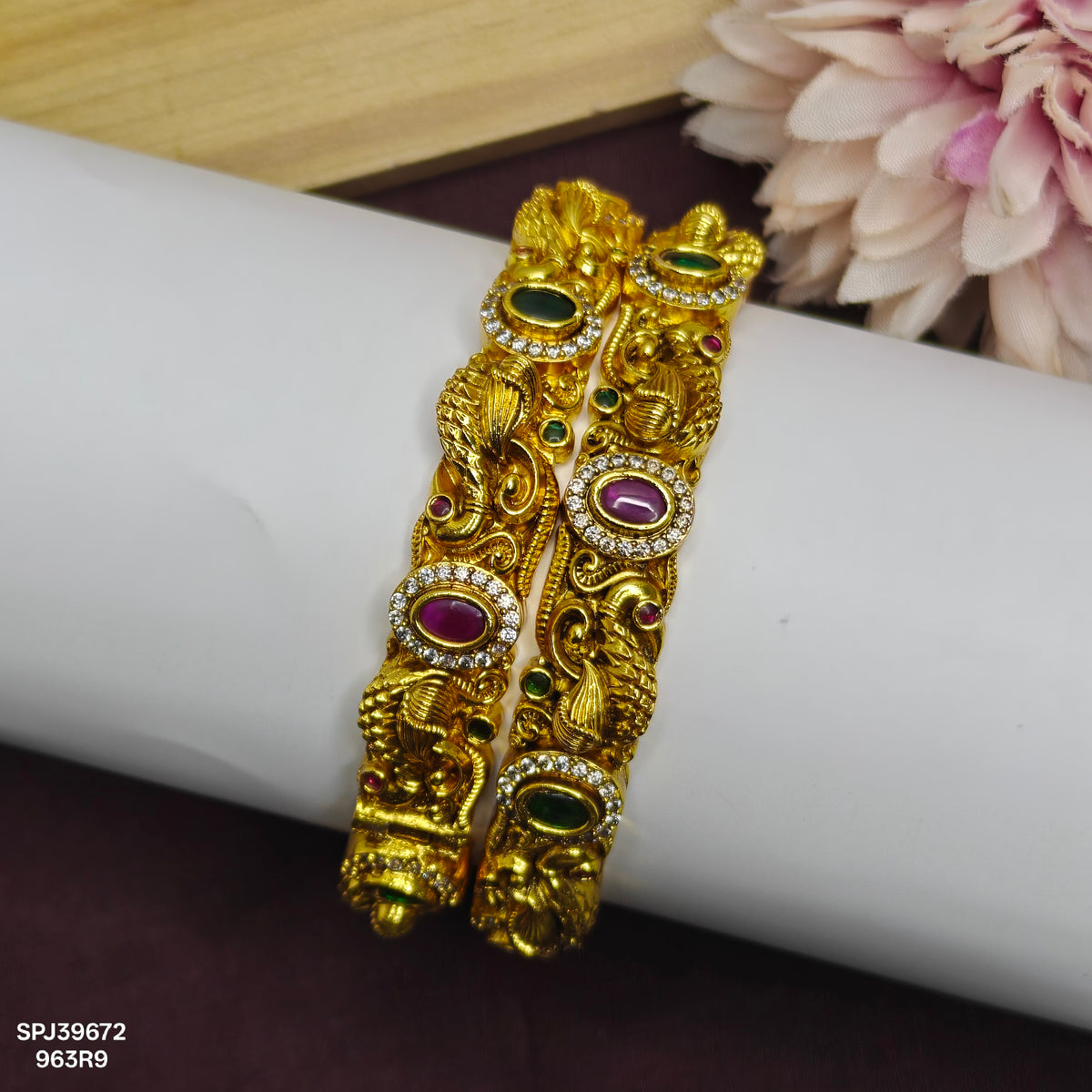 Nakshi Peacock Openable Bangles SP-39670