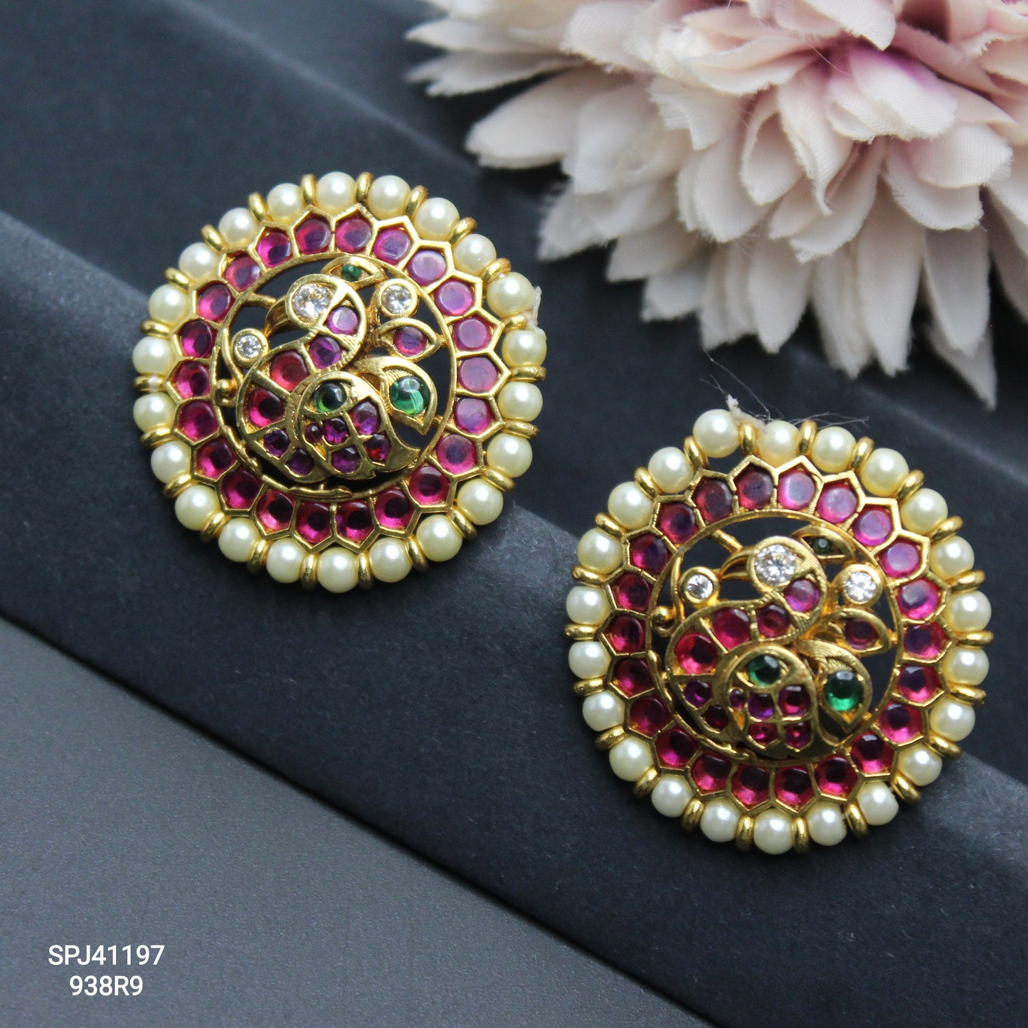 41197 Pota Stone Chandbali