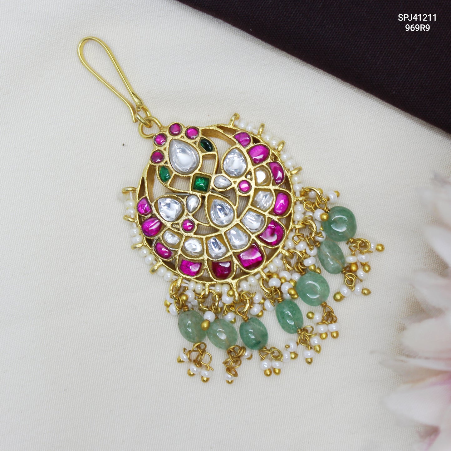 41211 Jadau Multi Maangtikka