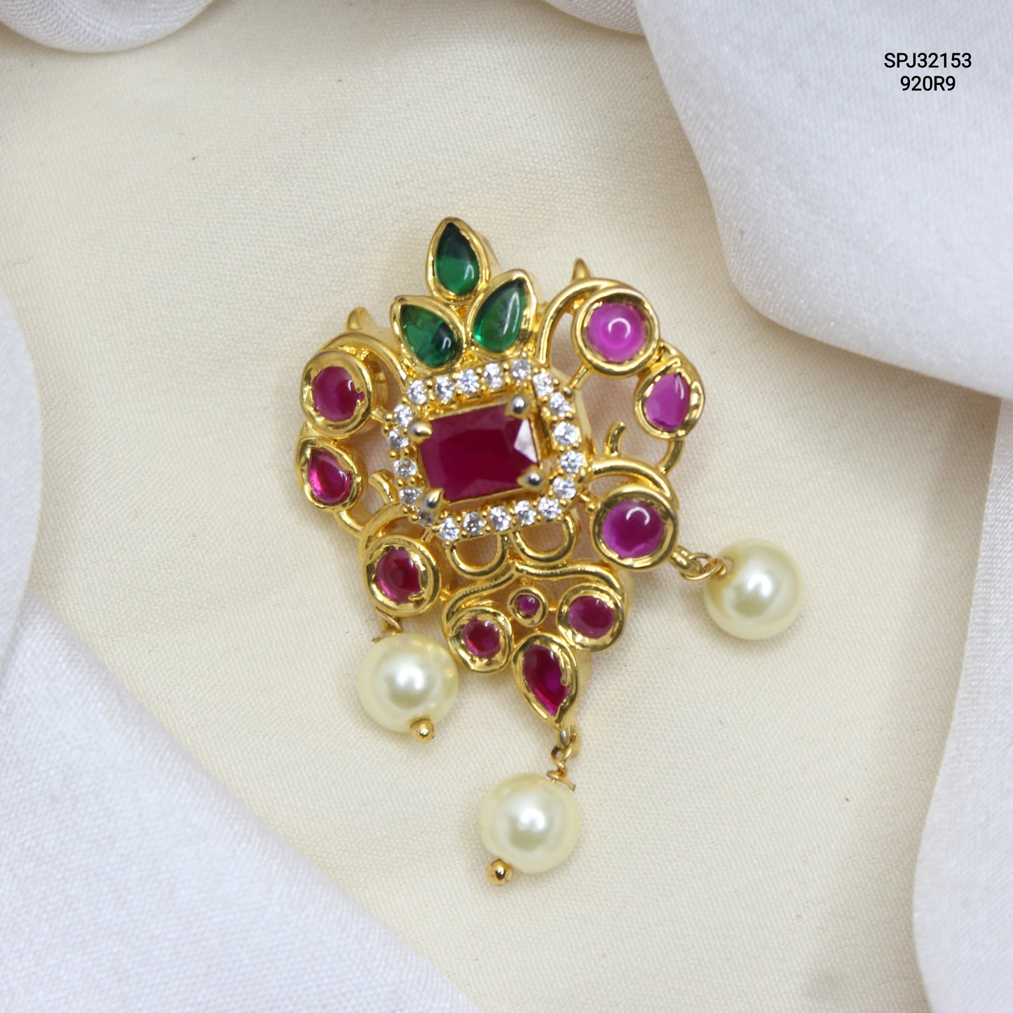 32153 Pota Stone Locket Multi With Non-Openable Hook