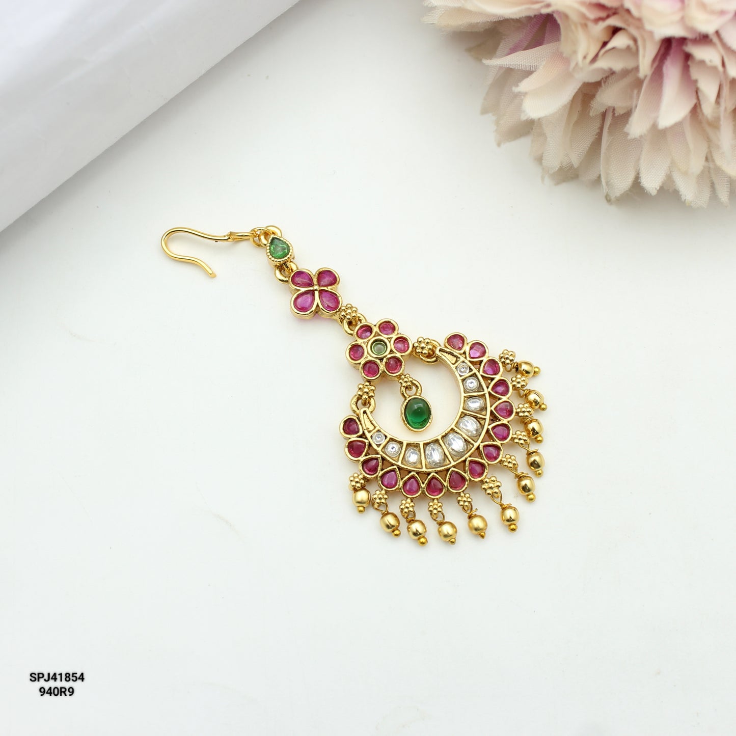 41854 Multi Stone Maangtikka