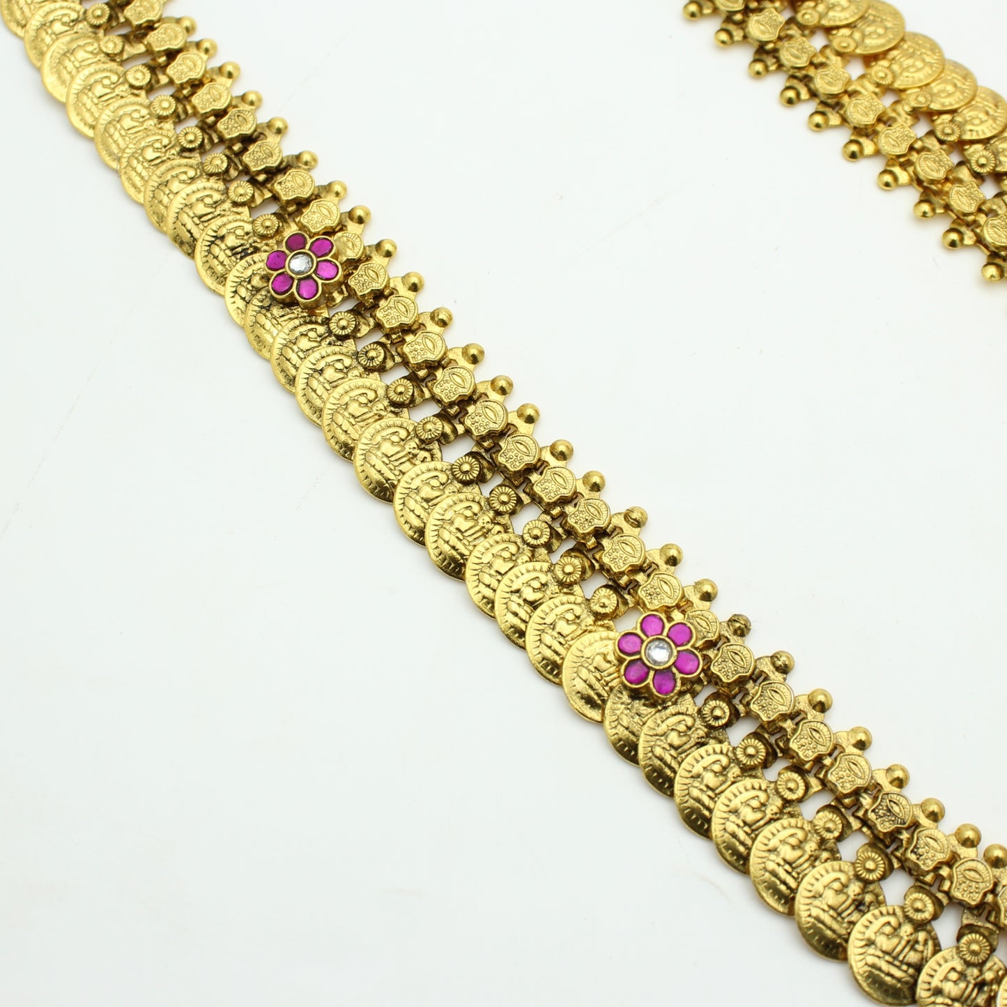 41778 Handmade Jadau Kasulu with Jadau Kundan Locket! Length 20-24 inches