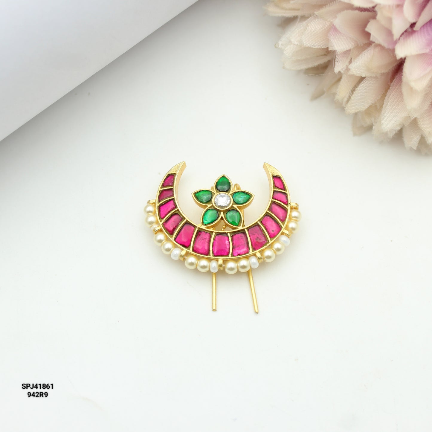 41861 Jadau Chand Locket