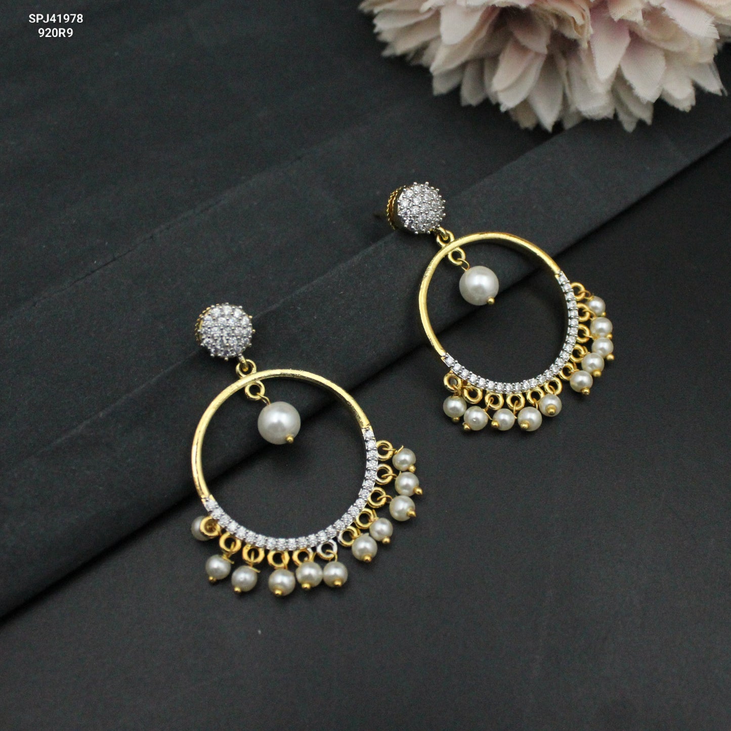Diamond Chandbali Push Back