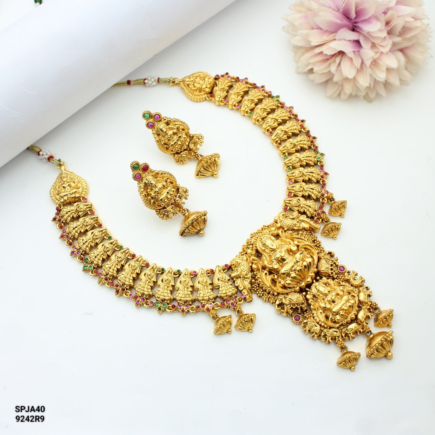 Nakshi Laxmi Short Multi Necklace