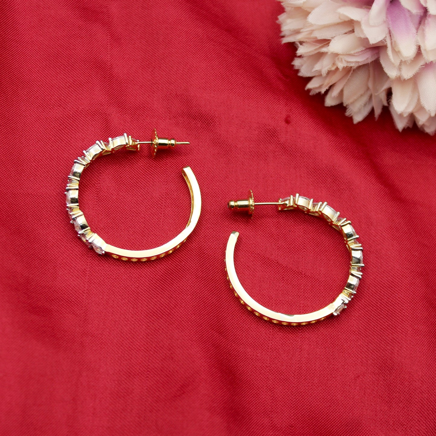 42285 GJ Round Fancy Earrings
