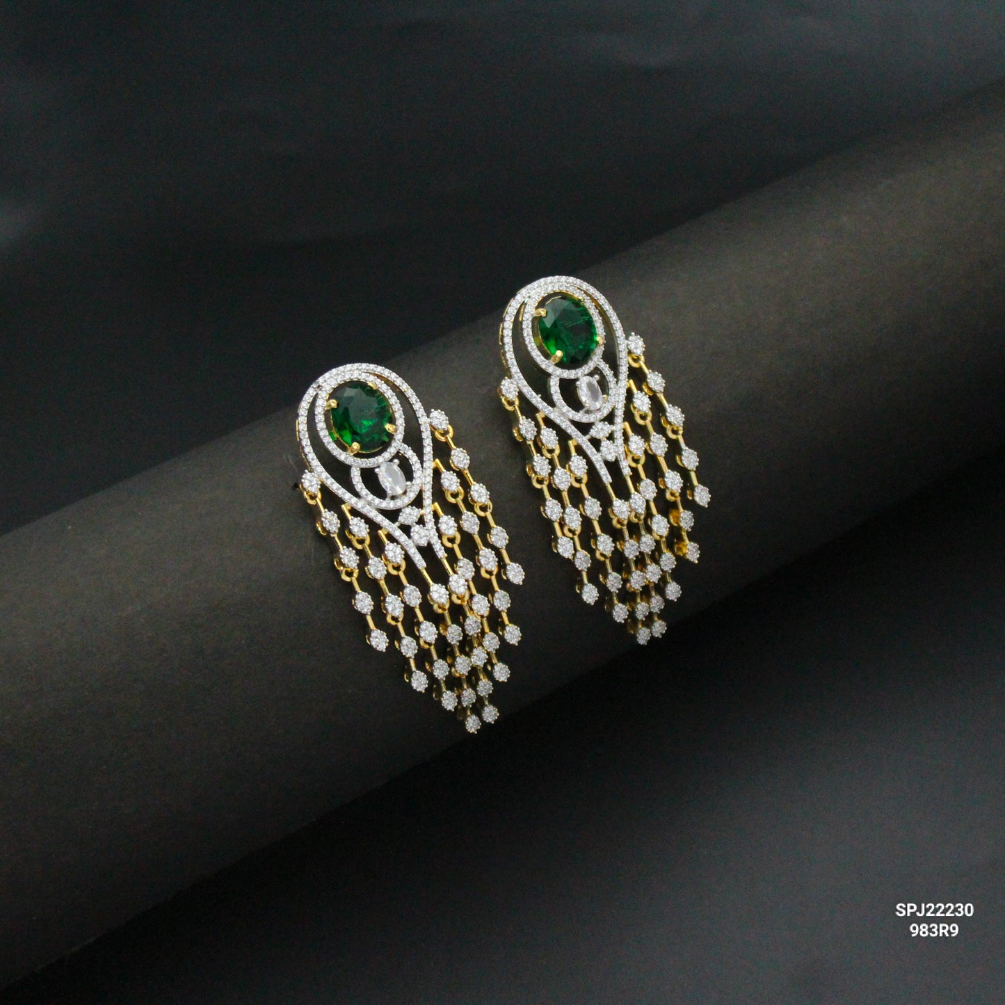 22230 GJ Green Stone Hanging