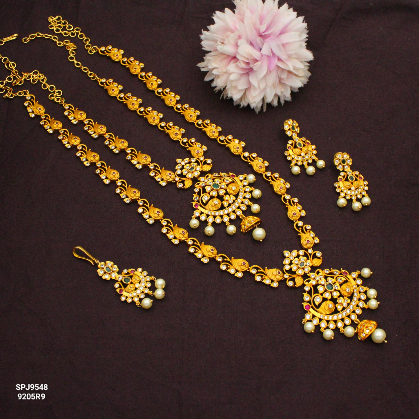 9548 Floral Multi Combo Necklace Set