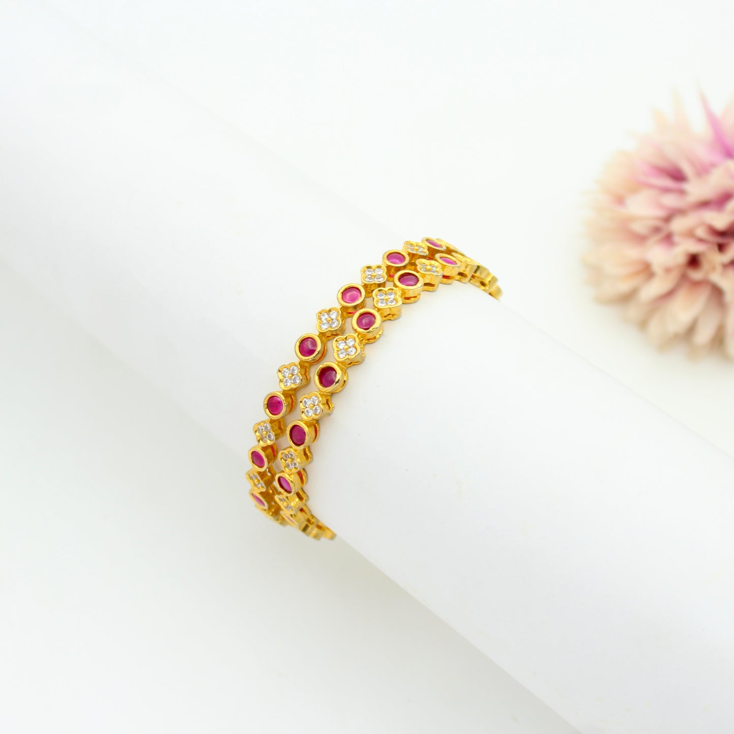 2348 Ruby AD Bangles red 2'6