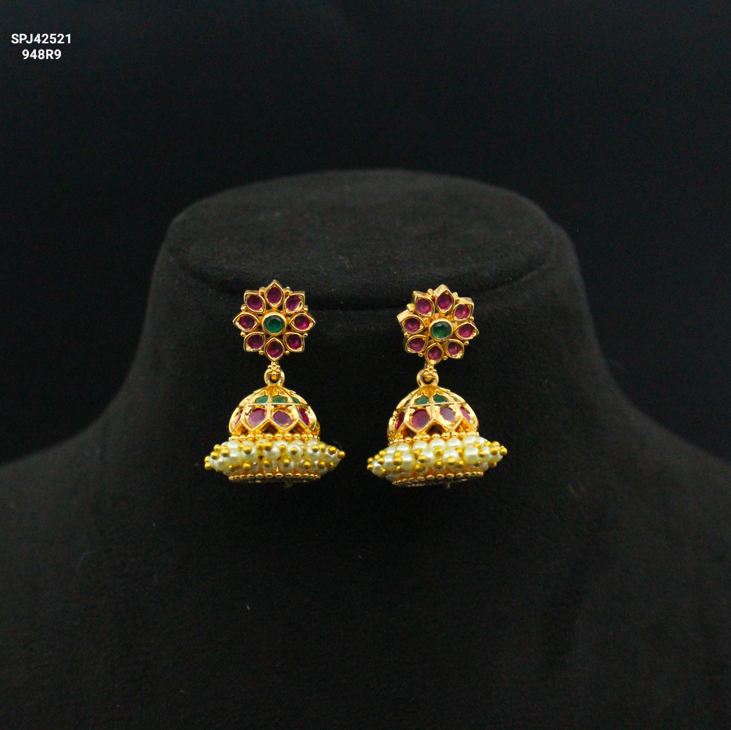 42521 Pota Stone Small Jhumki