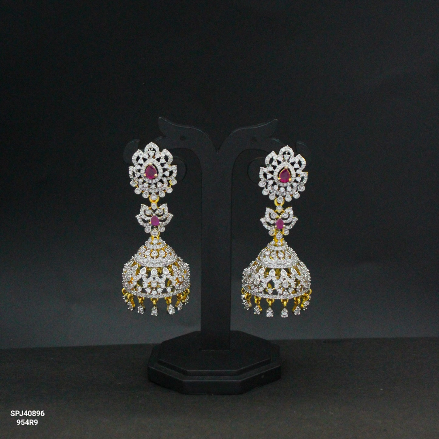 GJ Jhumki Red 40896