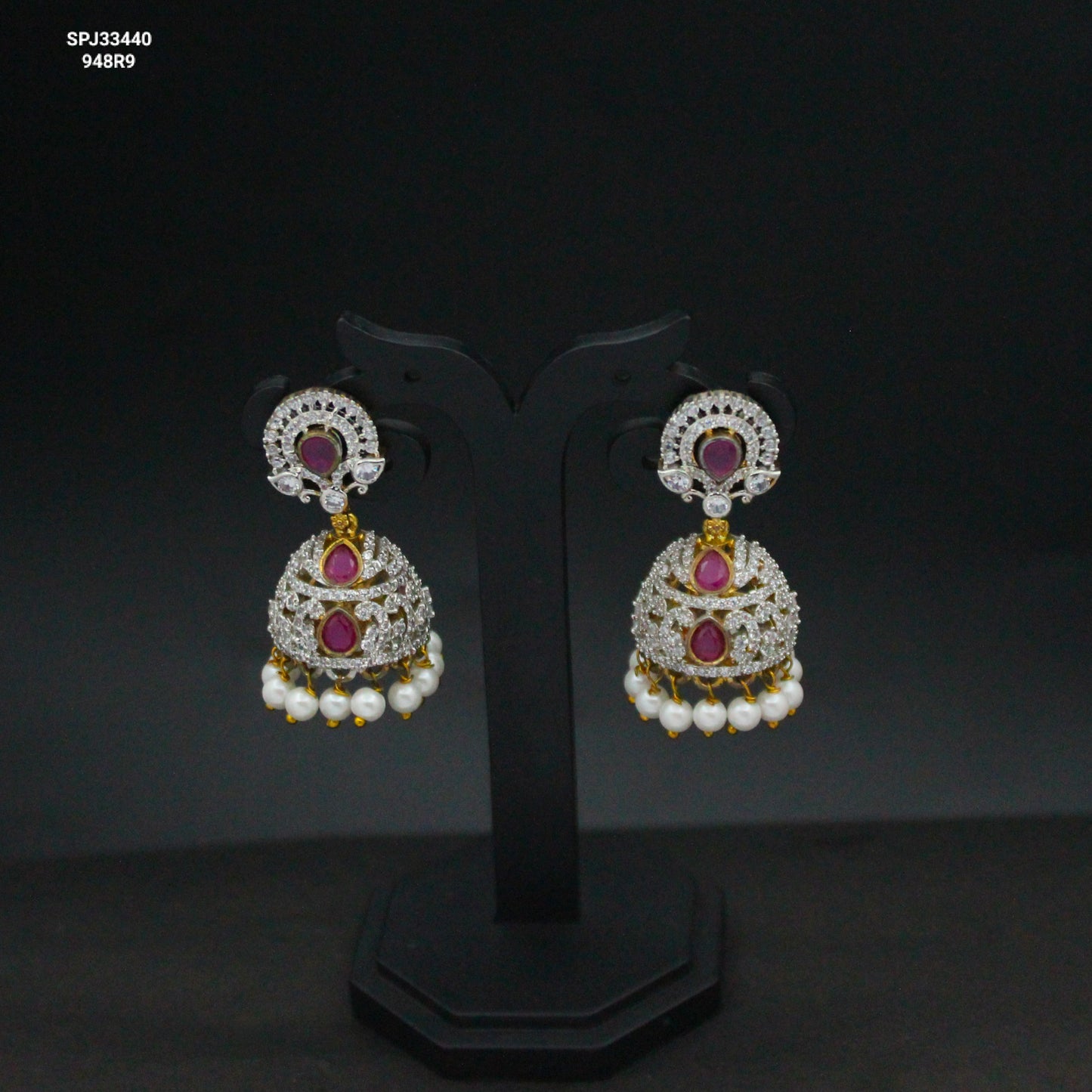 33440 GJ Ruby Jhumki