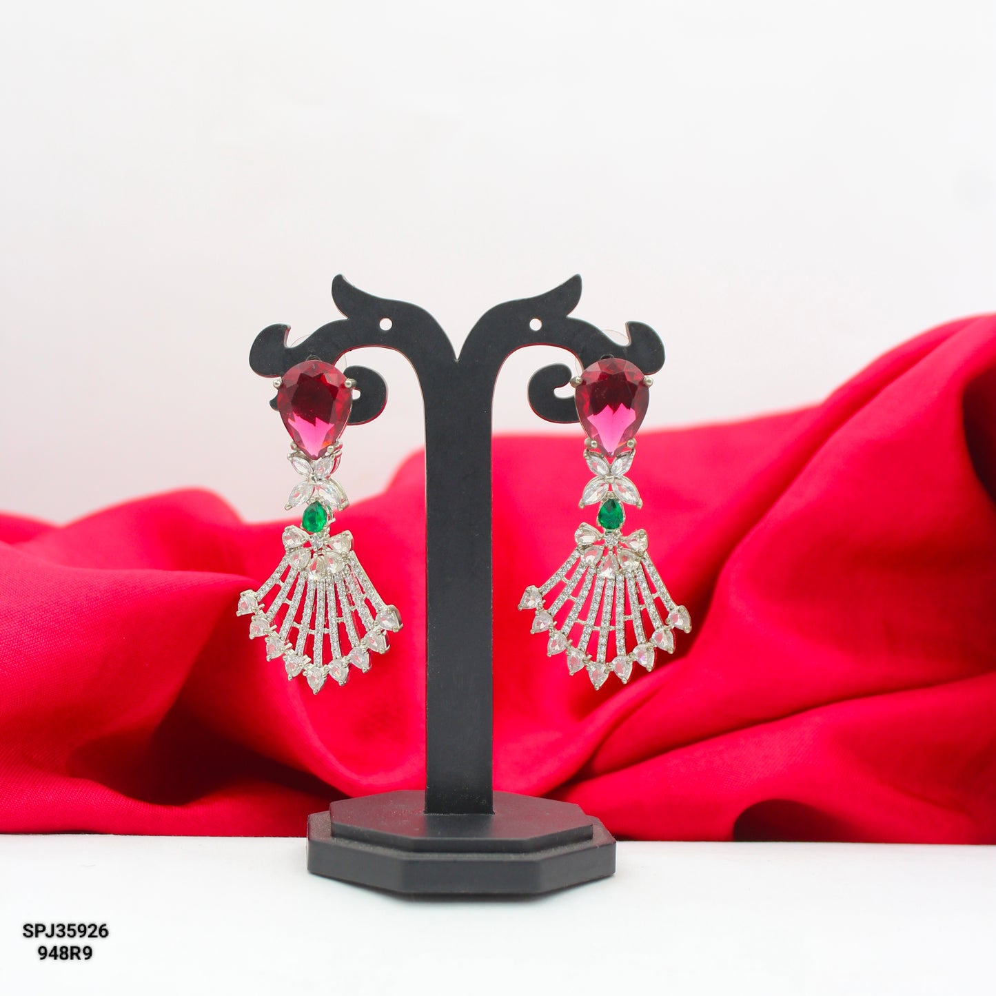 35924 Platinum Multi Earrings
