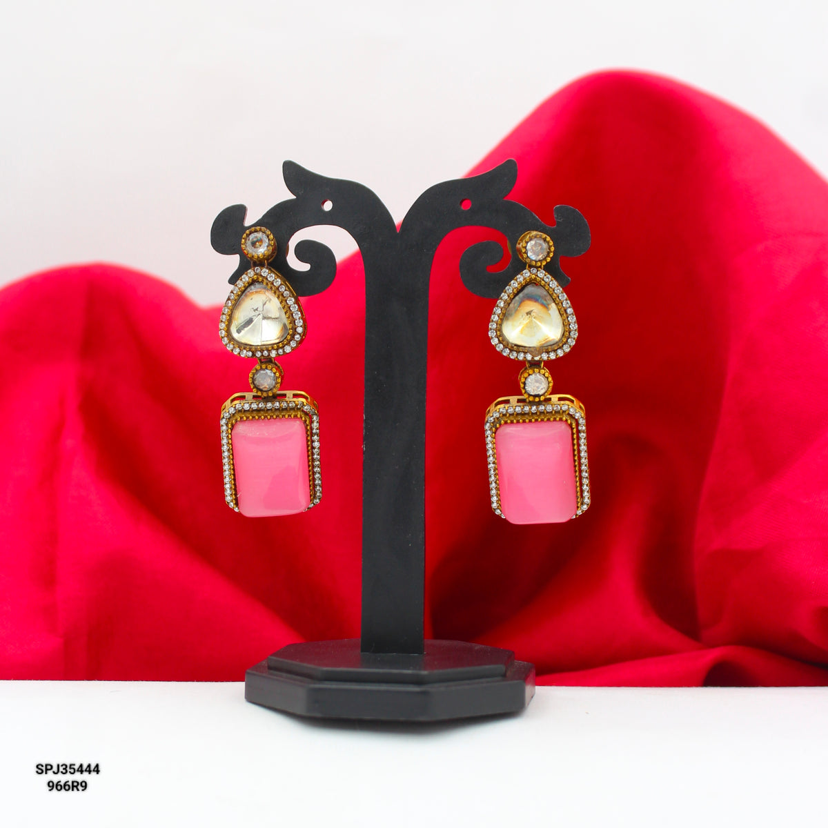 35444 Victorian Pink Earrings