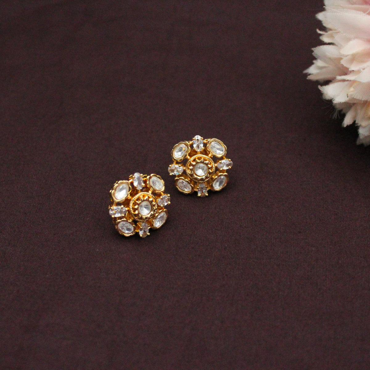 42443 Moissanite Floral Pendant Set