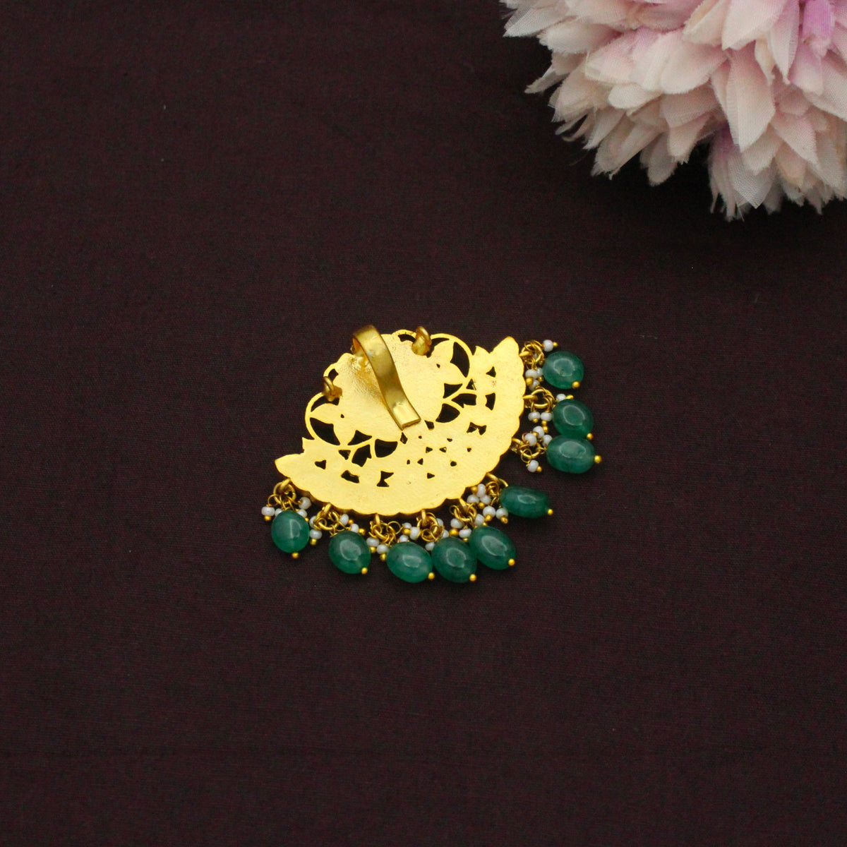42642 Jadau Multi Stone Pendant